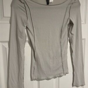 H&M Light Gray Long Sleeve